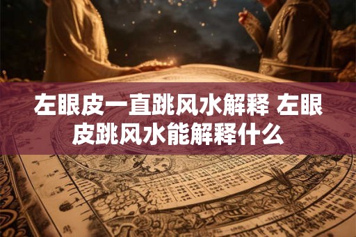 左眼皮一直跳风水解释 左眼皮跳风水能解释什么