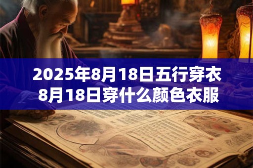 2025年8月18日五行穿衣 8月18日穿什么颜色衣服