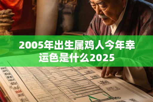 2005年出生属鸡人今年幸运色是什么2025