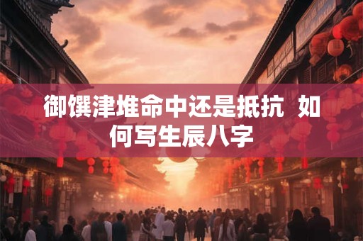御馔津堆命中还是抵抗  如何写生辰八字