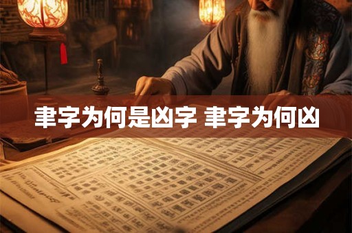 聿字为何是凶字 聿字为何凶