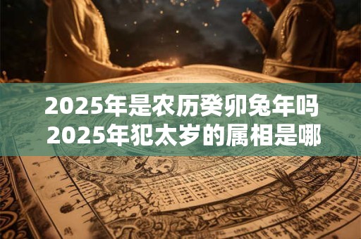 2025年是农历癸卯兔年吗 2025年犯太岁的属相是哪几个