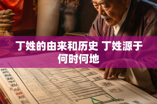 丁姓的由来和历史 丁姓源于何时何地