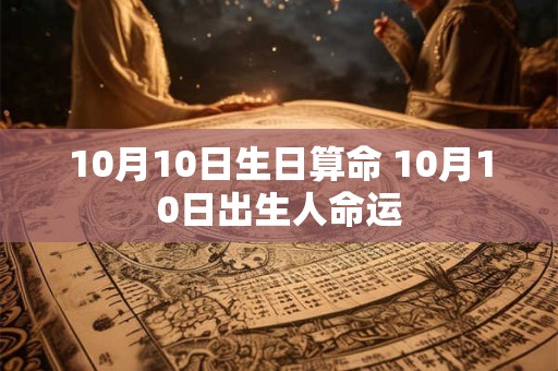 10月10日生日算命 10月10日出生人命运