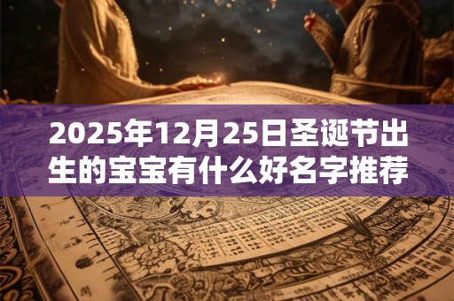 2025年12月25日圣诞节出生的宝宝有什么好名字推荐