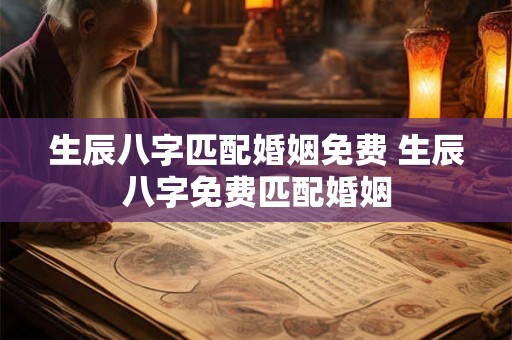 生辰八字匹配婚姻免费 生辰八字免费匹配婚姻