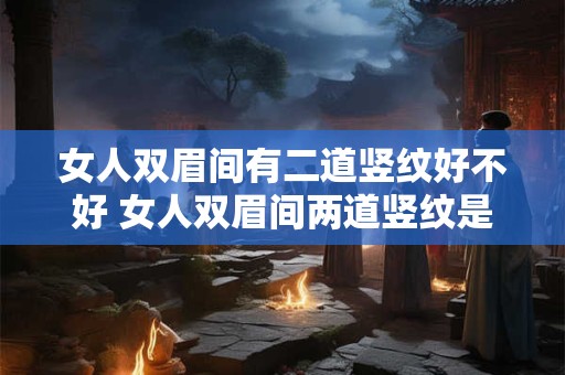 女人双眉间有二道竖纹好不好 女人双眉间两道竖纹是否影响颜值