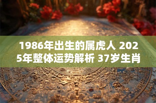 1986年出生的属虎人 2025年整体运势解析 37岁生肖虎的运程