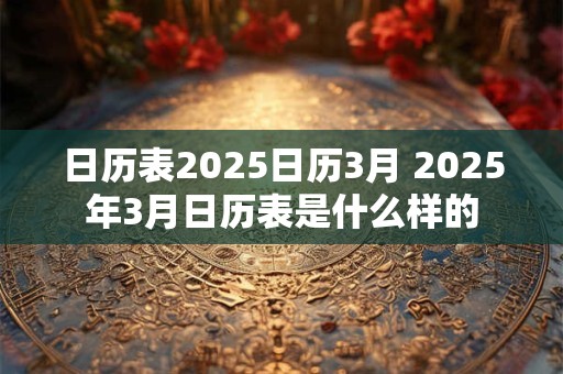 日历表2025日历3月 2025年3月日历表是什么样的
