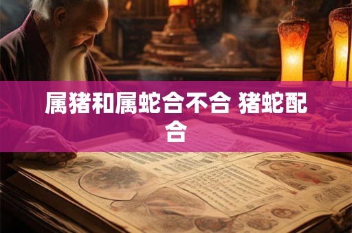 属猪和属蛇合不合 猪蛇配合