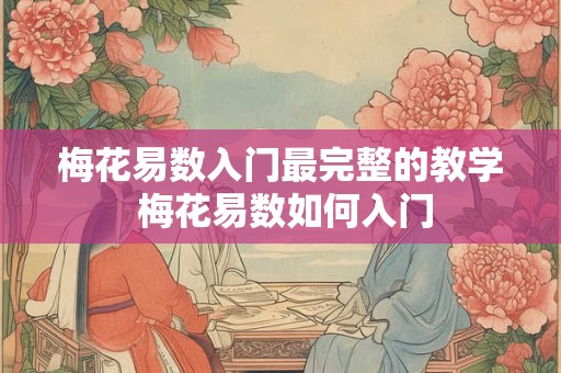 梅花易数入门最完整的教学 梅花易数如何入门