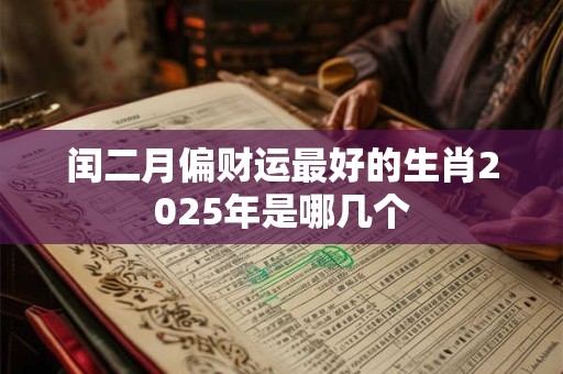 闰二月偏财运最好的生肖2025年是哪几个
