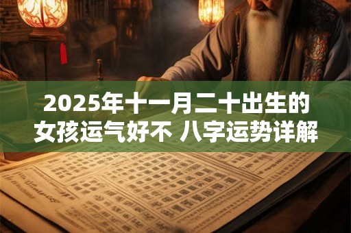 2025年十一月二十出生的女孩运气好不 八字运势详解