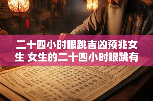 二十四小时眼跳吉凶预兆女生 女生的二十四小时眼跳有哪些吉凶预兆