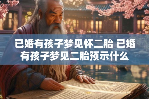 已婚有孩子梦见怀二胎 已婚有孩子梦见二胎预示什么