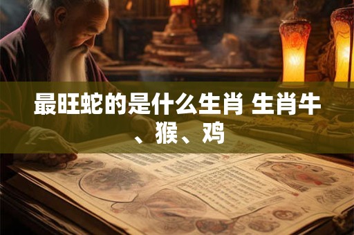 最旺蛇的是什么生肖 生肖牛、猴、鸡