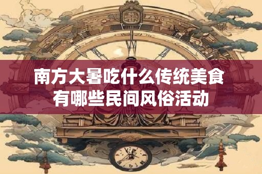 南方大暑吃什么传统美食 有哪些民间风俗活动