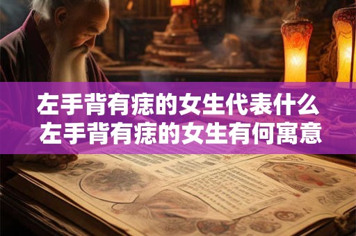 左手背有痣的女生代表什么 左手背有痣的女生有何寓意