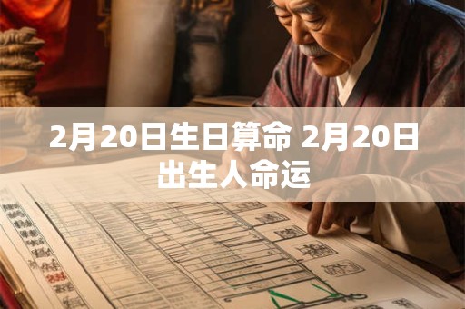 2月20日生日算命 2月20日出生人命运