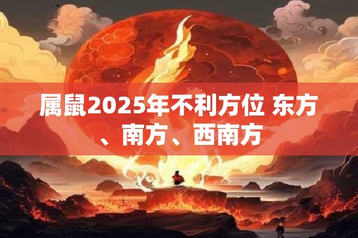 属鼠2025年不利方位 东方、南方、西南方