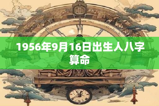 1956年9月16日出生人八字算命