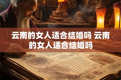 云南的女人适合结婚吗 云南的女人适合结婚吗