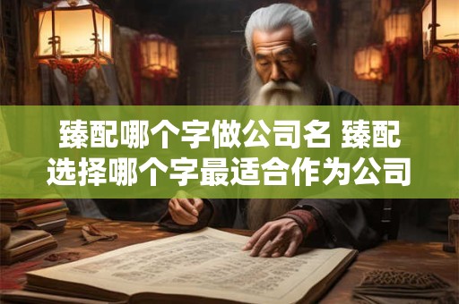 臻配哪个字做公司名 臻配选择哪个字最适合作为公司名