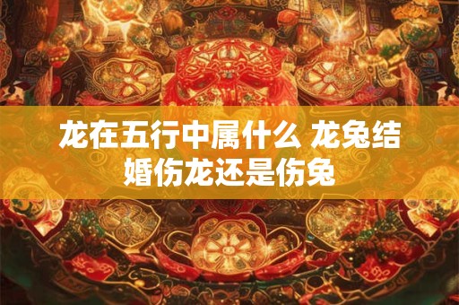 龙在五行中属什么 龙兔结婚伤龙还是伤兔