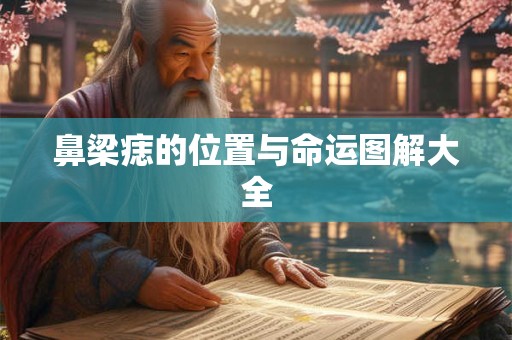 鼻梁痣的位置与命运图解大全