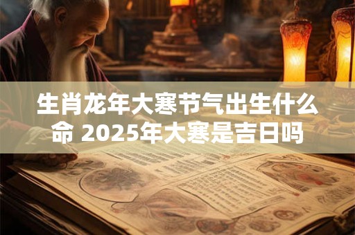 生肖龙年大寒节气出生什么命 2025年大寒是吉日吗