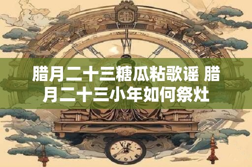 腊月二十三糖瓜粘歌谣 腊月二十三小年如何祭灶