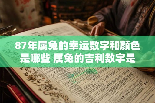 87年属兔的幸运数字和颜色是哪些 属兔的吉利数字是几