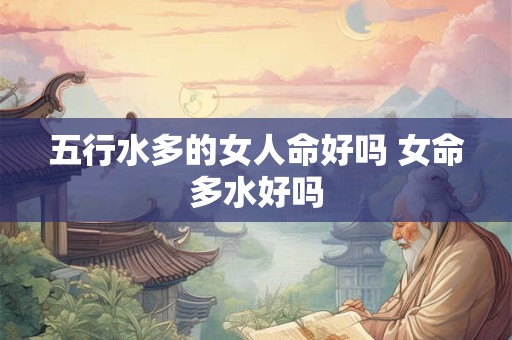 五行水多的女人命好吗 女命多水好吗