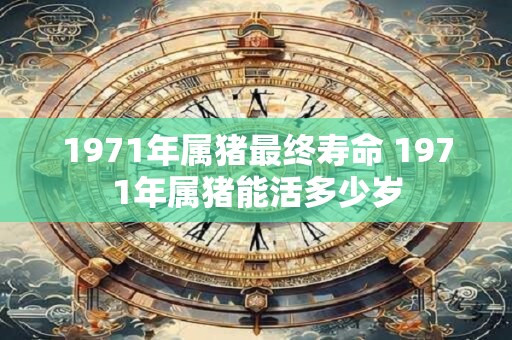 1971年属猪最终寿命 1971年属猪能活多少岁 1971年属猪最终寿命 1971年属猪能活多少岁
