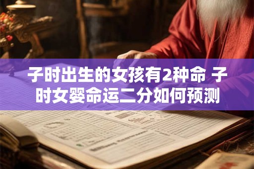 子时出生的女孩有2种命 子时女婴命运二分如何预测