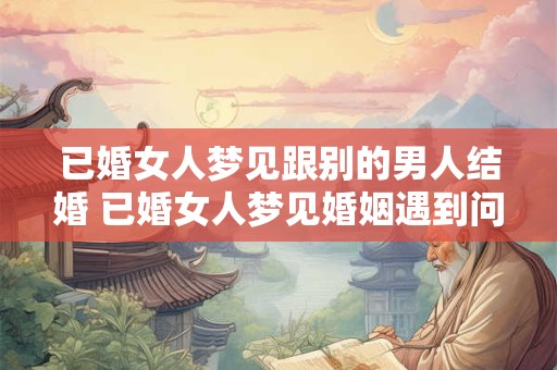 已婚女人梦见跟别的男人结婚 已婚女人梦见婚姻遇到问题