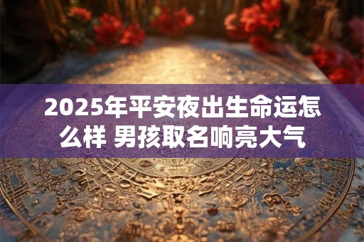 2025年平安夜出生命运怎么样 男孩取名响亮大气