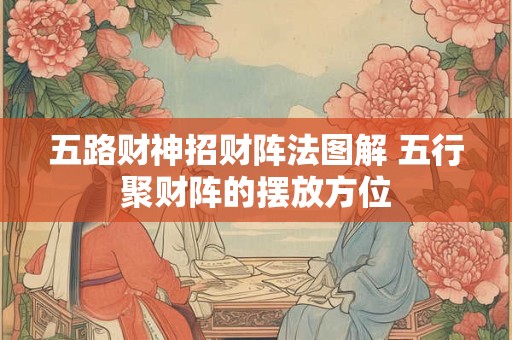 五路财神招财阵法图解 五行聚财阵的摆放方位 五路财神招财阵法图解 五行聚财阵的摆放方位