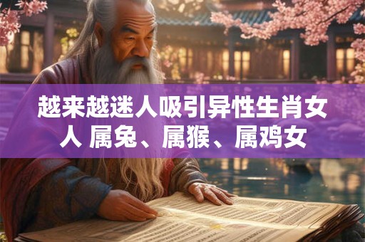 详细阅读:越来越迷人吸引异性生肖女人 属兔、属猴、属鸡女 越来越迷人吸引异性生肖女人 属兔、属猴、属鸡女