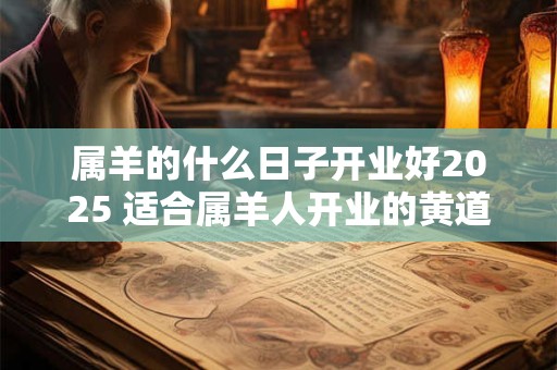 属羊的什么日子开业好2025 适合属羊人开业的黄道吉日