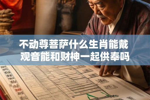 不动尊菩萨什么生肖能戴 观音能和财神一起供奉吗