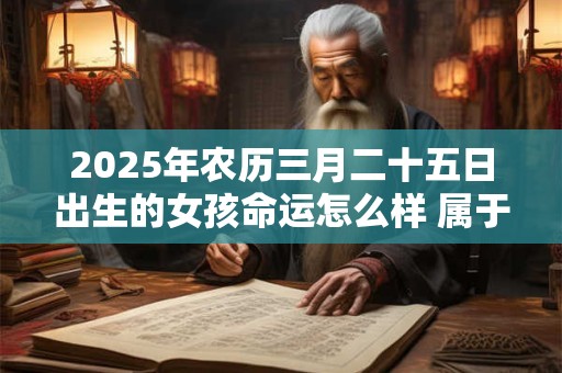 2025年农历三月二十五日出生的女孩命运怎么样 属于什么命