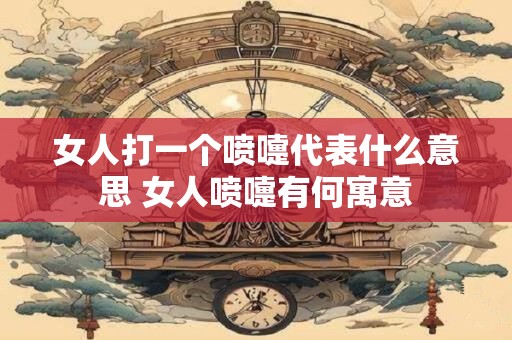 女人打一个喷嚏代表什么意思 女人喷嚏有何寓意
