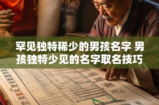 罕见独特稀少的男孩名字 男孩独特少见的名字取名技巧