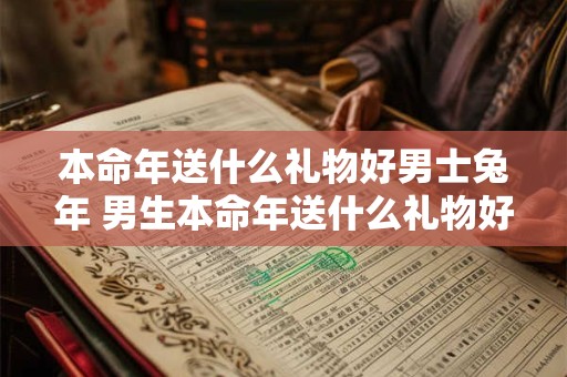 本命年送什么礼物好男士兔年 男生本命年送什么礼物好