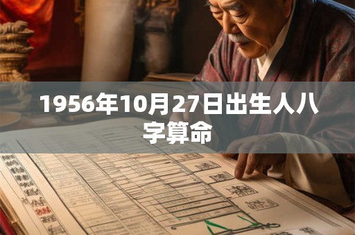 1956年10月27日出生人八字算命