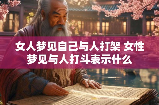 女人梦见自己与人打架 女性梦见与人打斗表示什么