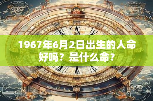 1967年6月2日出生的人命好吗？是什么命？