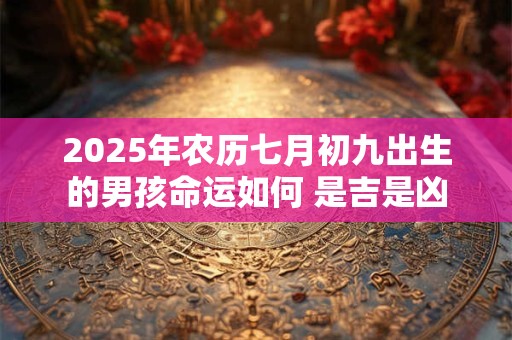 2025年农历七月初九出生的男孩命运如何 是吉是凶