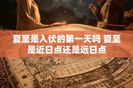 夏至是入伏的第一天吗 夏至是近日点还是远日点 夏至是入伏的第一天吗 夏至是近日点还是远日点